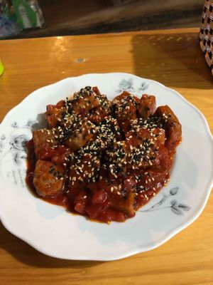 Tempeh dish (amazing) at Ginger Home in Sapa