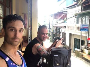 We would post up here every day  at Ginger Home in Sapa