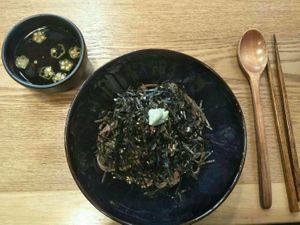 Fuji Mountain buckwheat noodles. at Maruyama 丸山精进料理 in Shanghai