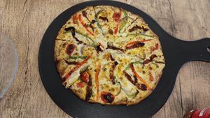 Pizza at Rare Earth - The Vegan Cafe in Mumbai