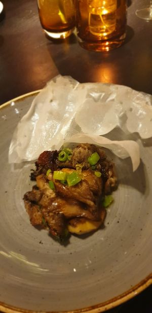 Delicious mushroom starter at The Fox in Harpenden