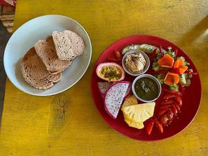 Happy days (vegan meal) at Potato Cafe & Kitchen in Koh Lanta