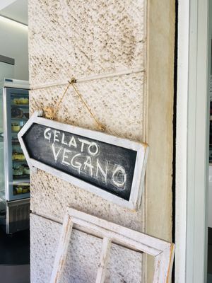 This cute little place has a few tables in the sun, by the street.  at Gelateria Venturelli in Desenzano Del Garda