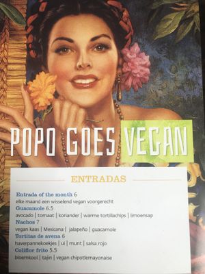 Vegan menu! at Popocatepetl in Breda