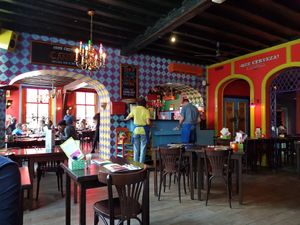 Interior seating at Popocatepetl in Breda