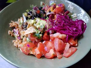 Vegan bowl at Popocatepetl in Breda