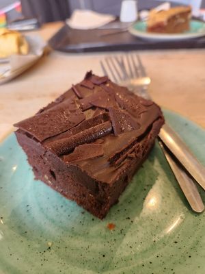 chocolate cake at Coffee #1 in Chepstow