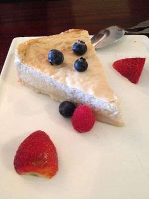 Vegan cheesecake  at Mi Lah Vegetarian in Ambler