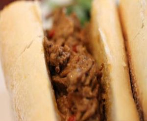 Mi Lah Cheesesteak with sauteed mushrooms and peppers by JL goes vegan at Mi Lah Vegetarian in Ambler