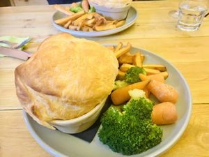 Amazing tasty mushroom and leek pie 😋😋😋  at The Secret Garden in Dorchester