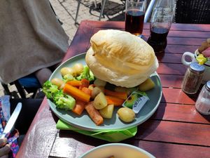 Delicious pie at The Secret Garden in Dorchester