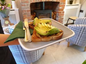 Mushroom & Avacado on Toast at The Secret Garden in Dorchester