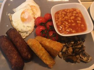 Veggie breakfast  at The Secret Garden in Dorchester