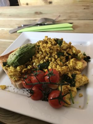 Tofu scramble 💚 at The Secret Garden in Dorchester
