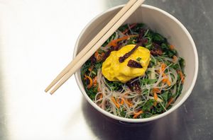 ice noodles at Food Factory - Art of Raw in Split