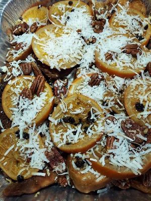 Vegan Capirotada for lent  at El Charrito Market in Gilroy