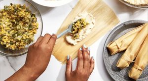 Vegan tamales! Pre-order for Christmas.   at El Charrito Market in Gilroy