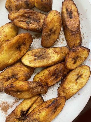 Plantain dessert at El Charrito Market in Gilroy