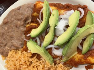 Enchilada  at El Charrito Market in Gilroy