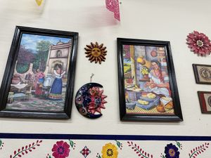 Beautiful decor  at El Charrito Market in Gilroy