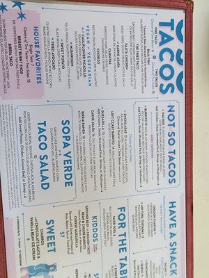 Menu on 04.24.24 at OSO Paseo in Oklahoma City