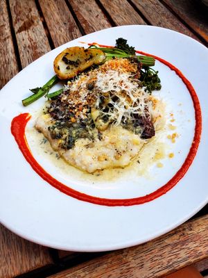 Tempeh Piccata (GF) at Millennium in Oakland
