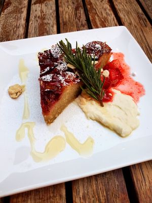 Elephant Heart Plum Almond Cake (GF) at Millennium in Oakland