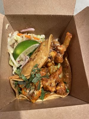 Cauliflower taco at Millennium in Oakland