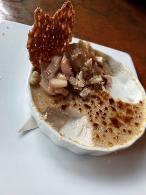 Creme brûlée  at Millennium in Oakland