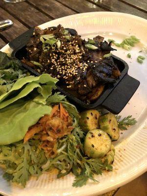 Maitake Mushroom Kalbi at Millennium in Oakland