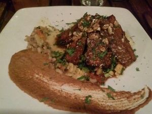 peanut glazed tempeh at Millennium in Oakland