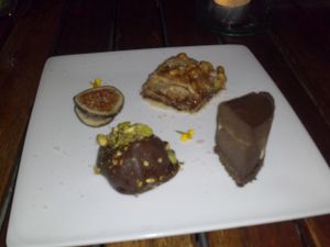 petit fours at Millennium in Oakland