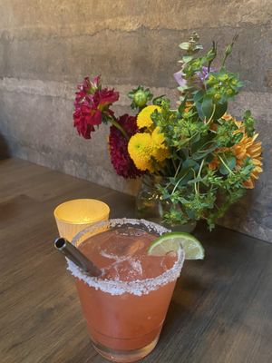 Mezcal margarita at Millennium in Oakland