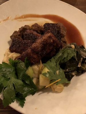 Jerk tempeh at Millennium in Oakland