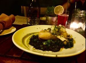 This tamale was sooo good! at Millennium in Oakland