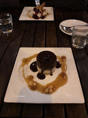 Chocolate banana pudding  at Millennium in Oakland