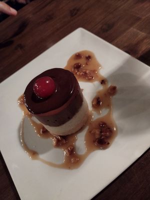 Banana split mousse cake at Millennium in Oakland