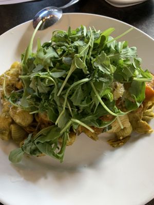 Pesto pasta  at Millennium in Oakland