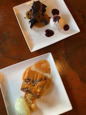 Chocolate Stout Cake & Greek Apricot Tart  at Millennium in Oakland