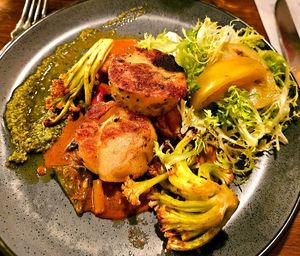 Potato Tikki Cake at Millennium in Oakland