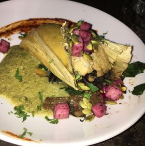 Huitlacoche Tamal at Millennium in Oakland