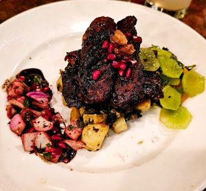 Pomegranate & Walnut Glazed Tempeh (GF) at Millennium in Oakland