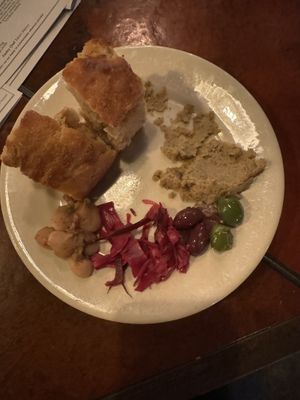 Amuse bouche w focaccia  #Veganuary at Millennium in Oakland