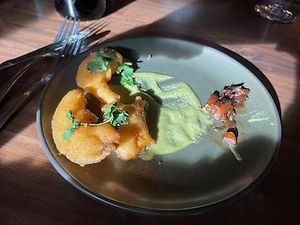 Kobocha Pakora at Millennium in Oakland