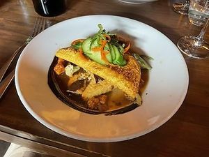 Mushroom and Tofu Crepe at Millennium in Oakland