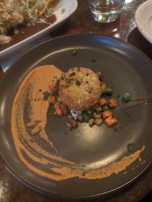 Parmesan and saffron croquette at Millennium in Oakland