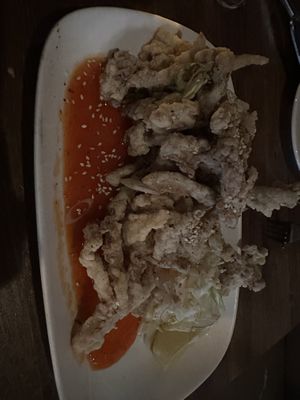 Fried mushrooms   at Millennium in Oakland