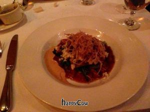 polenta entree at Millennium in Oakland