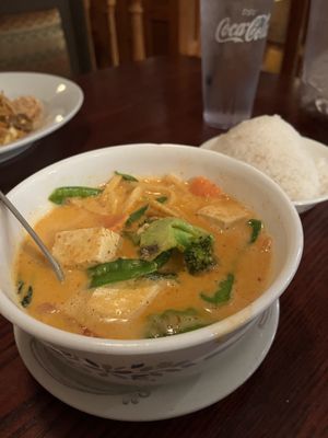 Red curry with tofu  at Bangkok Garden in Portsmouth