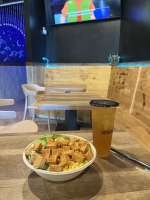 Teriyaki Tofu poké bowl  at Sovereign in Plantation